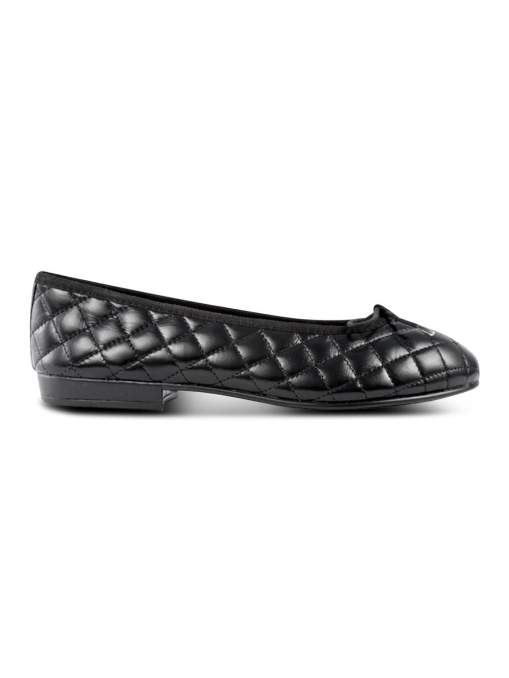 French Sole (fs/ny) Helium Black Leather black quilted ballet flats size 7.5 / 8